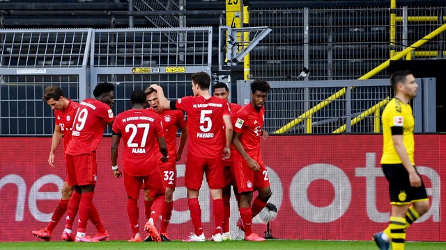 Vitória contra o Dortmund deixa o Bayern com uma mão na taça. Crédito: Reuters