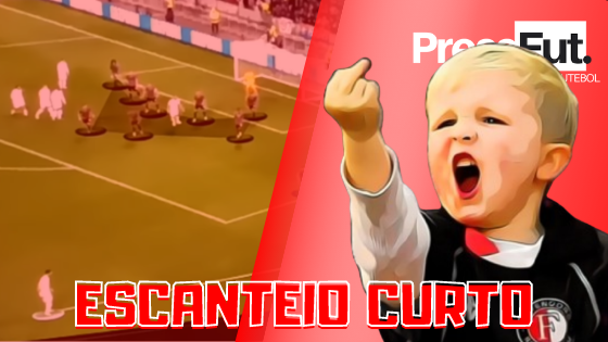 Escanteio curto.