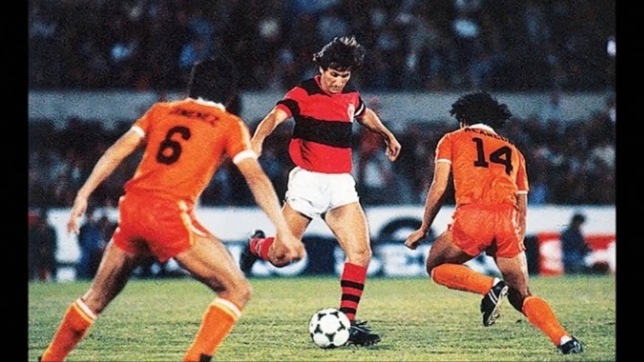 Flamengo e Cobreloa pela final da Libertadores de 1981. Crédito: Reprodução