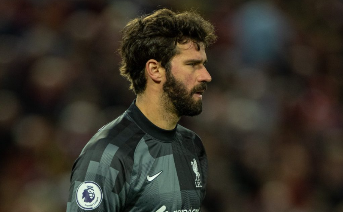 Alisson vibra com goleada. Foto: Divulgação/Liverpool