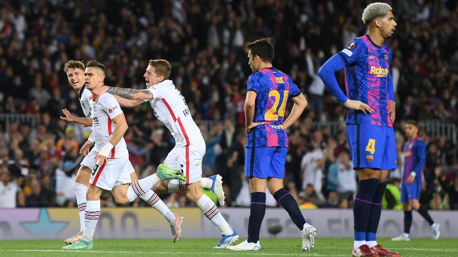Barcelona é eliminado da Liga Europa. Foto: Eric Alonso/Getty Images