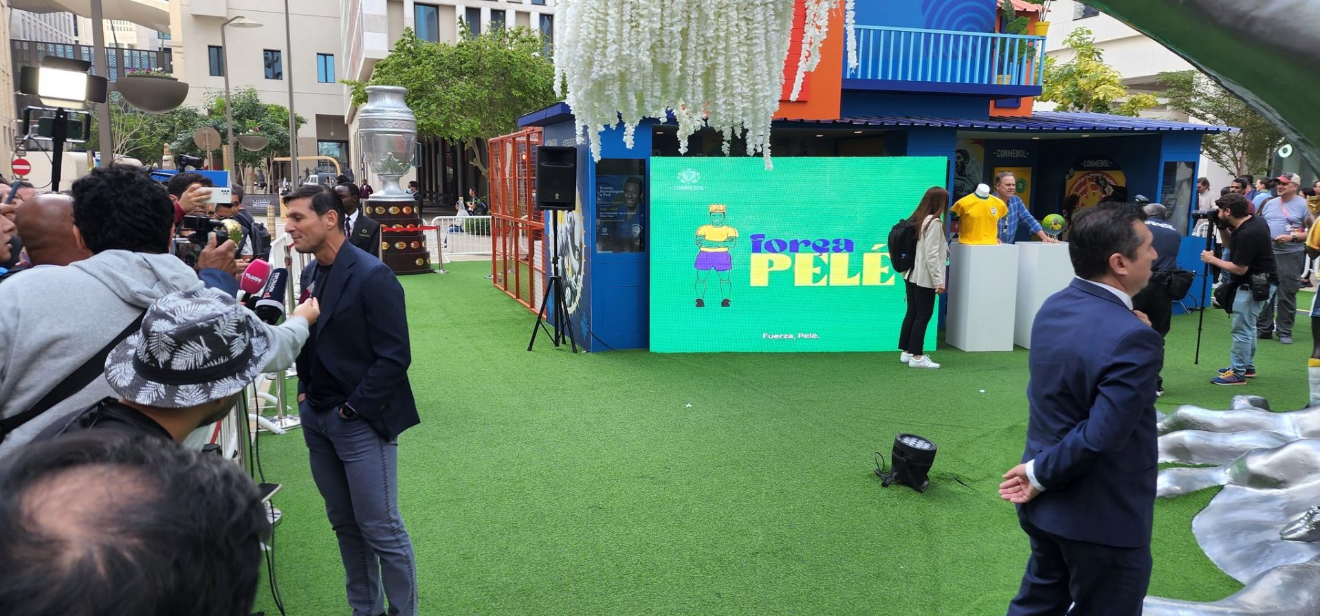 Conmebol homenageia Pelé. Foto: Divulgação/Vitor Sérgio Rodrigues
