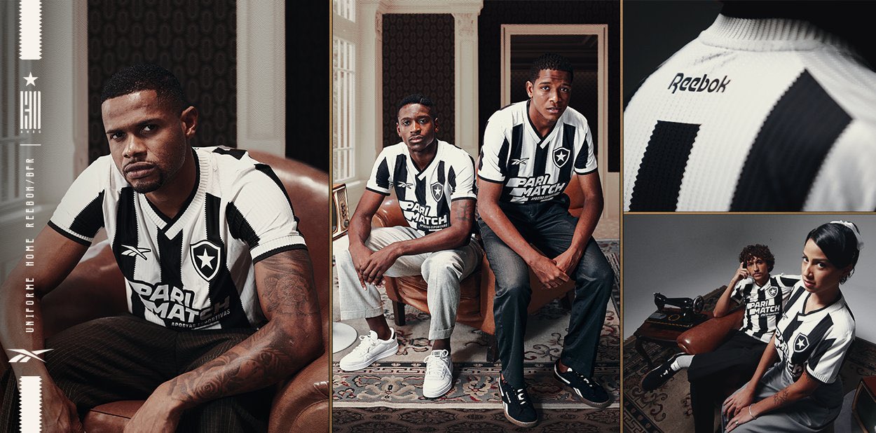Honrar o passado: novo uniforme do Botafogo. Foto: Divulgação/Botafogo