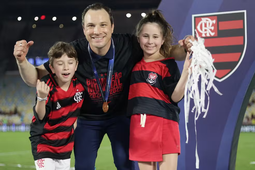 Bruno Pivetti, técnico do sub-20 do Flamengo — Foto: Gilvan de Souza/Flamengo