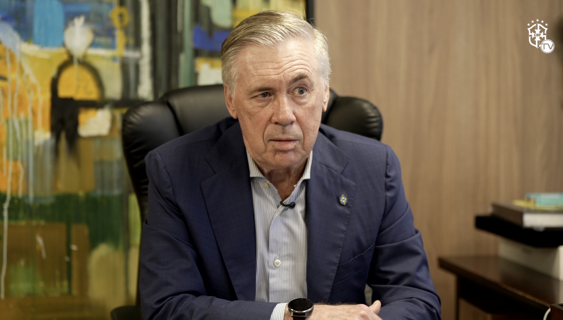 Ancelotti. Imagem: Reprodução/CBF