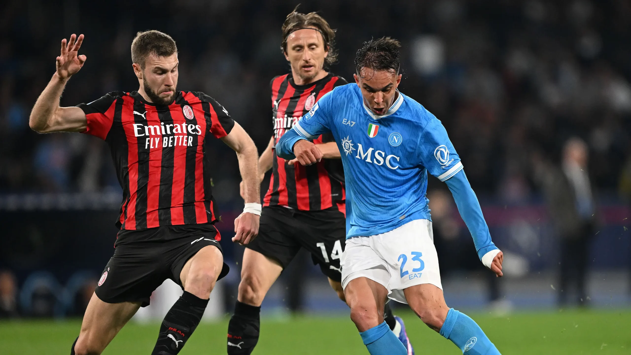 Napoli vence o Milan pelo Italiano. Foto: Getty Images Sport