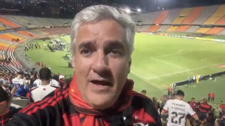 Torcedor do Flamengo detalha tensão em Medellín. Foto: Reprodução