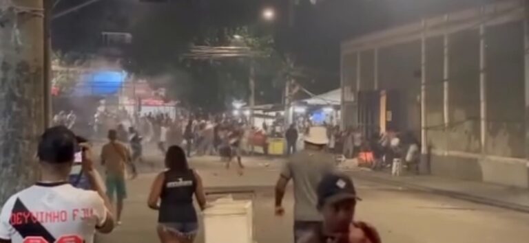 Torcedores do Vasco protagonizam momentos de violência em São Januário. Foto: Reprodução/Redes Sociais