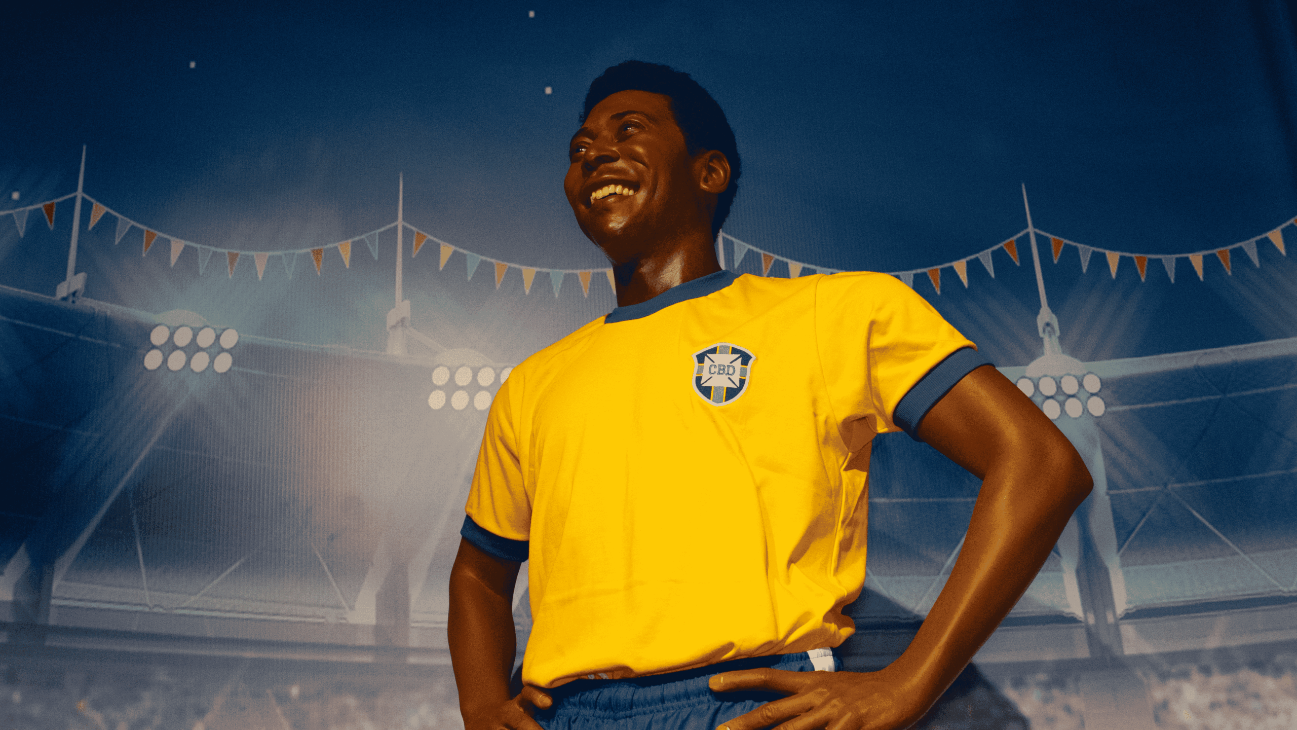 Estátua de Pelé, feita com Cera, é inaugurada no AquaRio. Foto: Divulgação/AquaRio