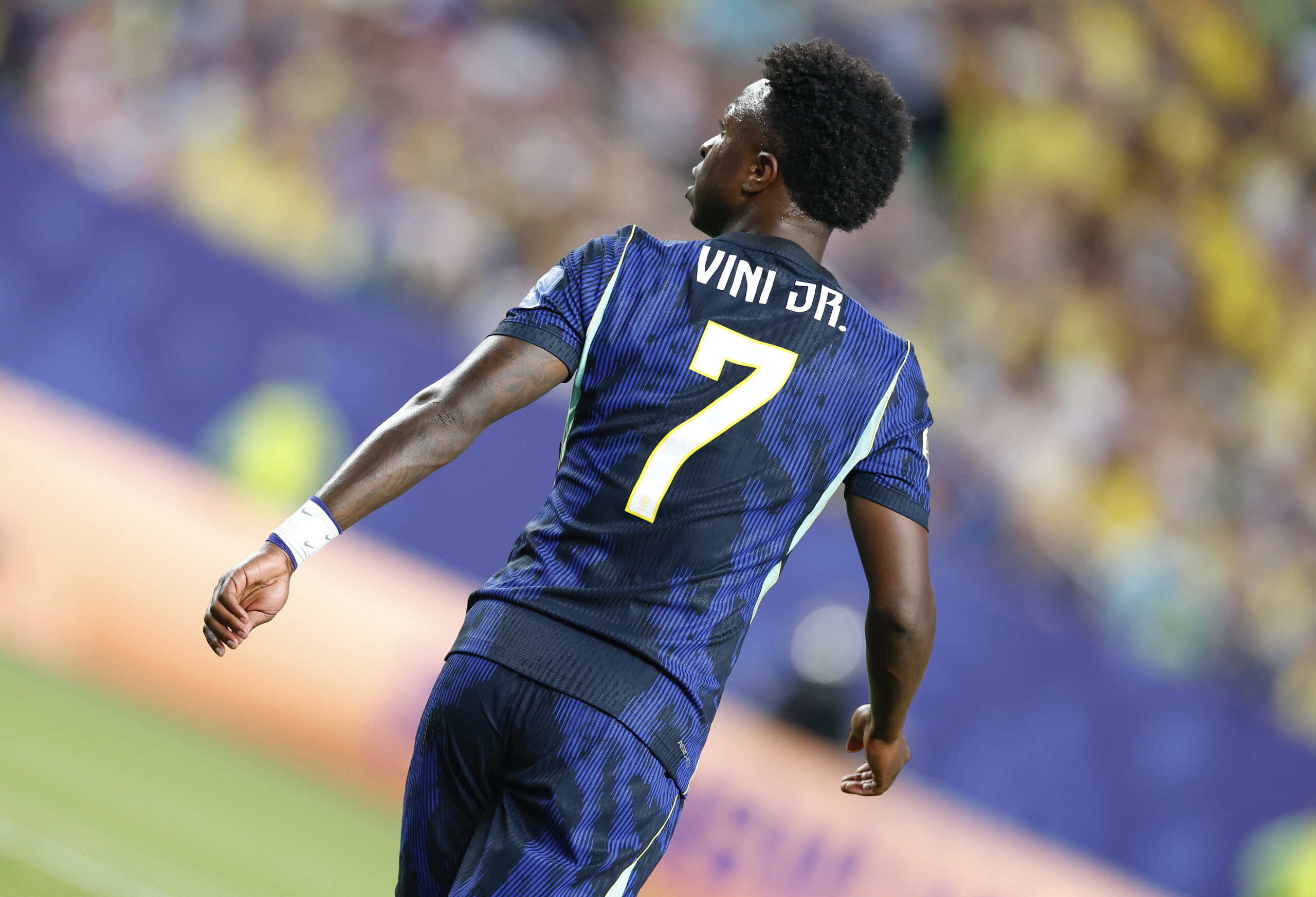 Vinicius Junior com a camisa 7 da seleção brasileira., Fotógrafo: Rafael Ribeiro / CBF