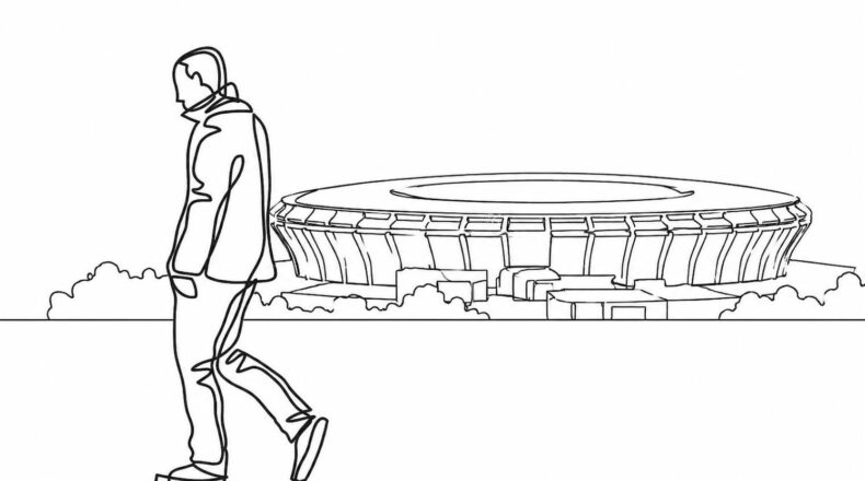 Quanto custa torcer? Torcedor caminhando com o Maracanã no fundo. Imagem: PressFut