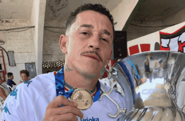 Luis Gustavo, pela Portuguesa-RJ. Foto: Arquivo Pessoal