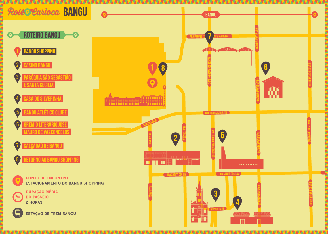 Mapa do Rolé Carioca em Bangu