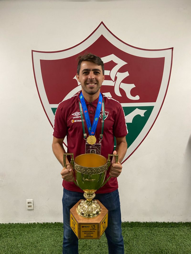 Bernardo Ricci no Fluminense, em 2022. Foto: Arquivo Pessoal