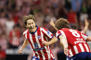 Lee Kang-in celebra gol pelo Atlético de Madrid (Foto: IMAGO / Ball Raw Images)