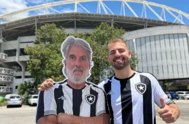 Botafoguenses Matheus Costa e Seu Zé fazem sucesso na internet — Foto: Arquivo pessoal