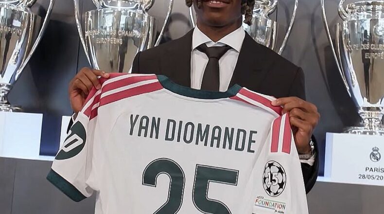 Yan Diomande ponta da Costa do Marfim (custou 125 milhões de euros). Foto: Divulgação/Real Madrid
